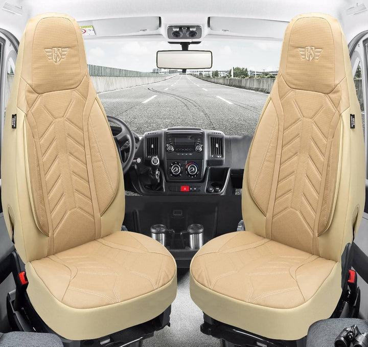 BREMER SITZBEZÜGE Mass Sitzbezüge Schonbezüge für Ford Fiesta MK 7 DPL505 DPL505 - Beige Fiesta MK 7