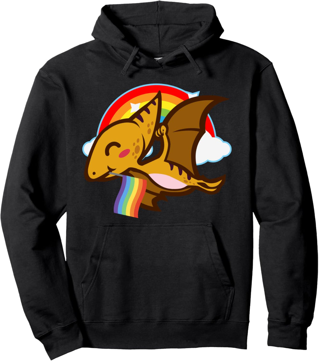 LGBT schwul lesbisch Stolz, Regenbogen, Pterosaurier Dinosau Pullover Hoodie