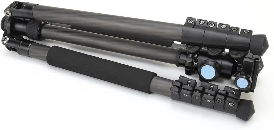 Sirui ET-1204/E-10 Easy Traveler Dreibeinstativ mit E-10 Kopf (Carbon, Höhe: 139 cm, Gewicht: 1,04kg