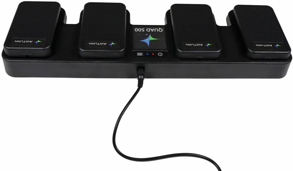 Airturn Quad 500 Bluetooth Fussschalter Foot Controller + keepdrum Netzteil