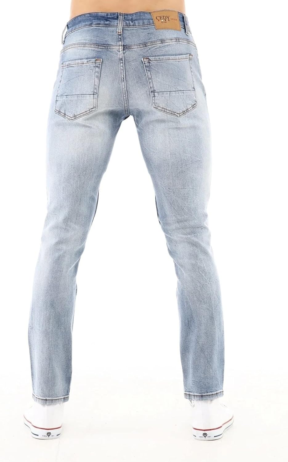 CEDY DENIM Herren Jeans Slim Fit Stretch Jeanshose Design der Neuen Saison Hochwertige Jeans Hose fü