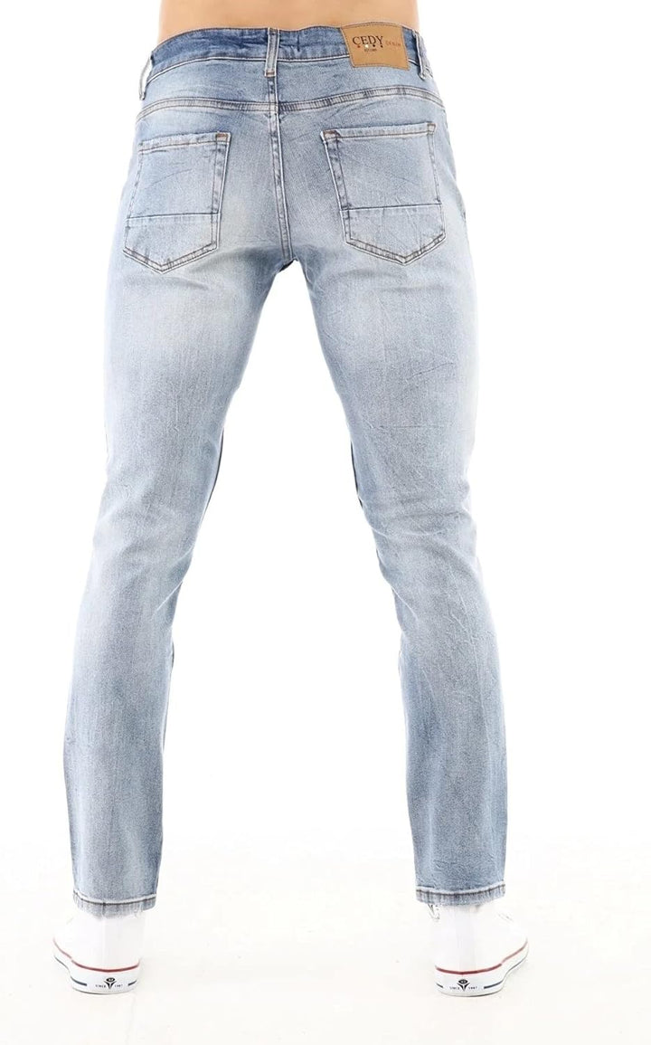 CEDY DENIM Herren Jeans Slim Fit Stretch Jeanshose Design der Neuen Saison Hochwertige Jeans Hose fü