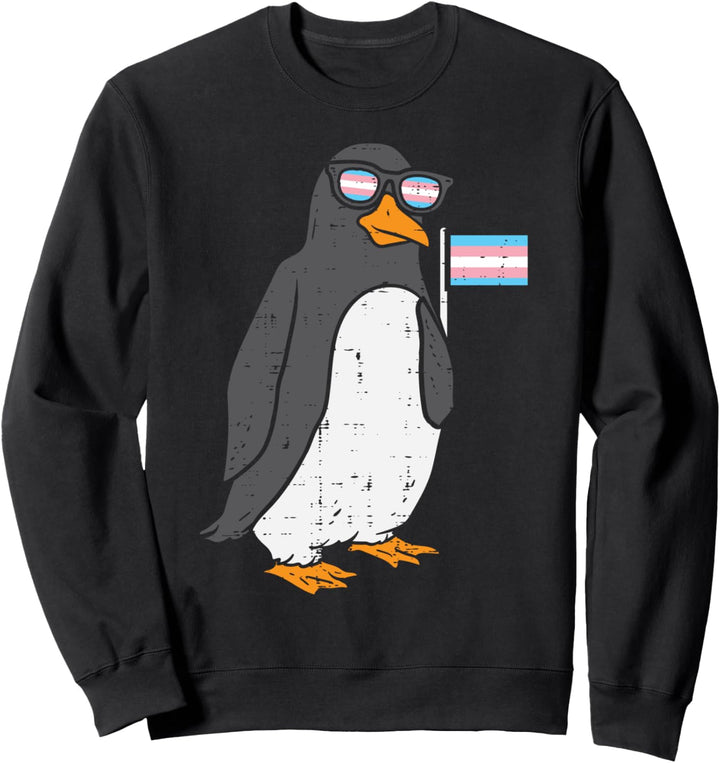 Penguin Animal LGBT Transsexual Transgender Trans Pride Sweatshirt