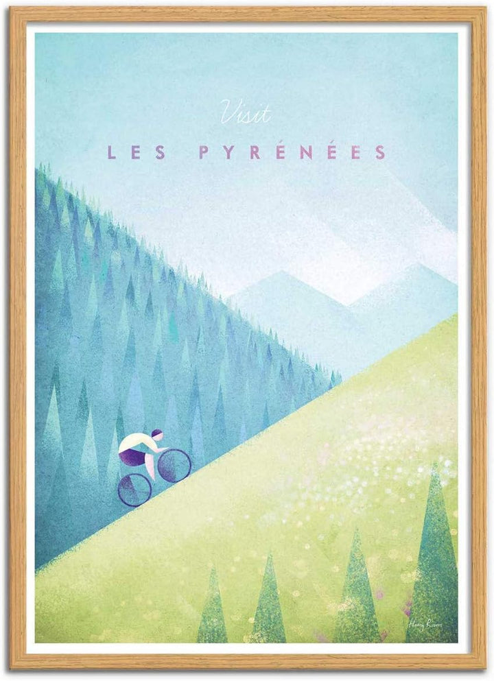 Wall Editions Art-Poster - Visit Les Pyrénées - Henry Rivers