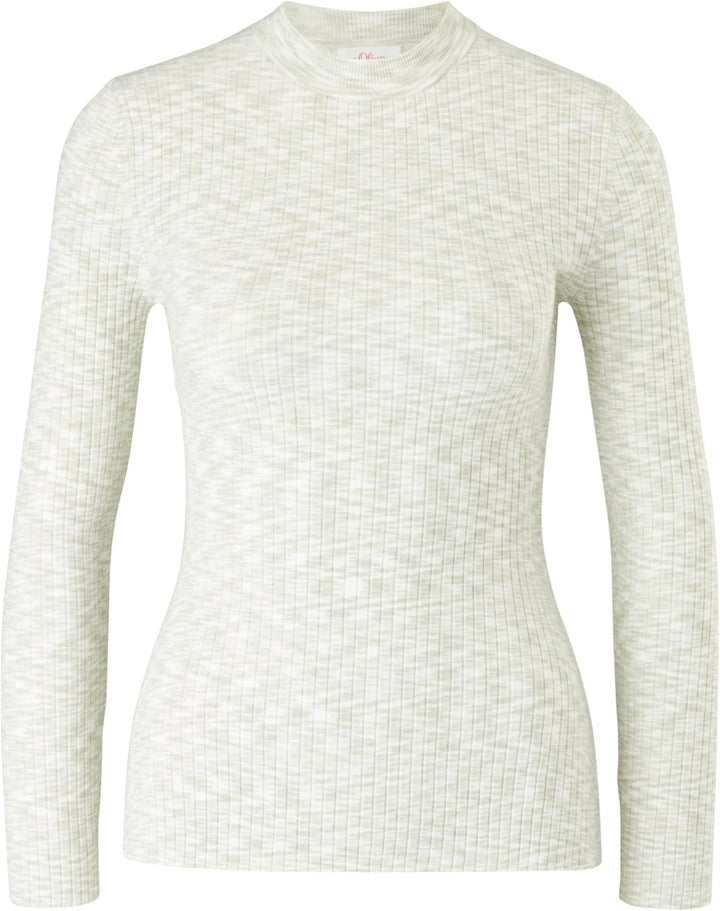 s.Oliver Damen Sweater 34 Sage Melange, 34 Sage Melange