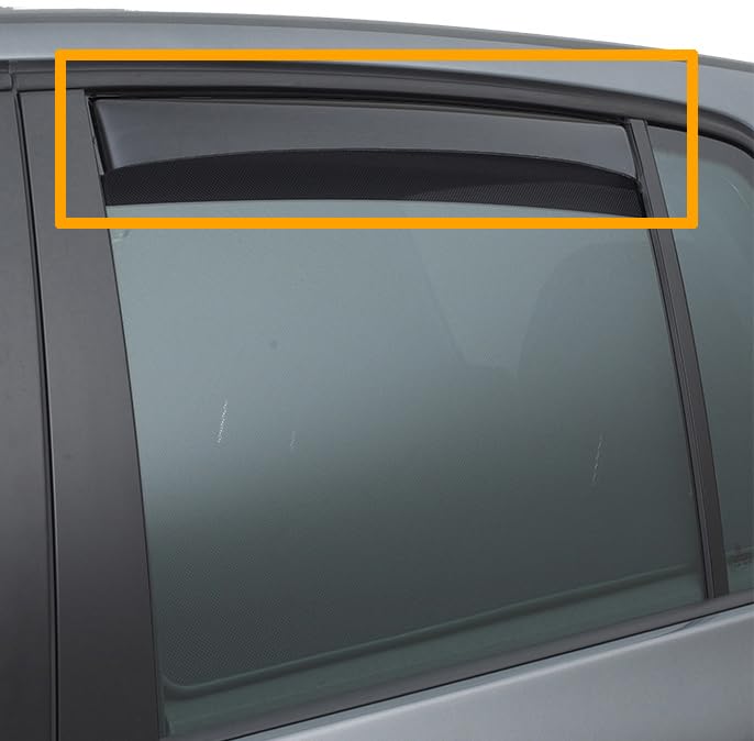 Hintere Windabweiser (1 Set) für die Fahrer und Beifahrerseite-CLS0044603D passend für Ford Focus Tu