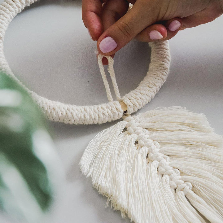 Seiletech.de Premium MAKRAMEE GARN | 300m | 5mm | Olivgrün | 100% Baumwolle | Kordel Natur | Baumwol