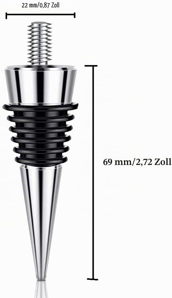 6 StüCk Flaschenverschluss Aus Metall, Leer, Zinklegierung, Weinflaschenverschluss-Set, Wiederverwen