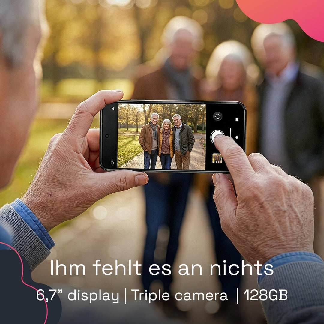 SPC Zeus 2 Elite – Smartphone Senior mit 6,7-Zoll-Display und 128GB | Triple cam 50MP, NFC und Schne