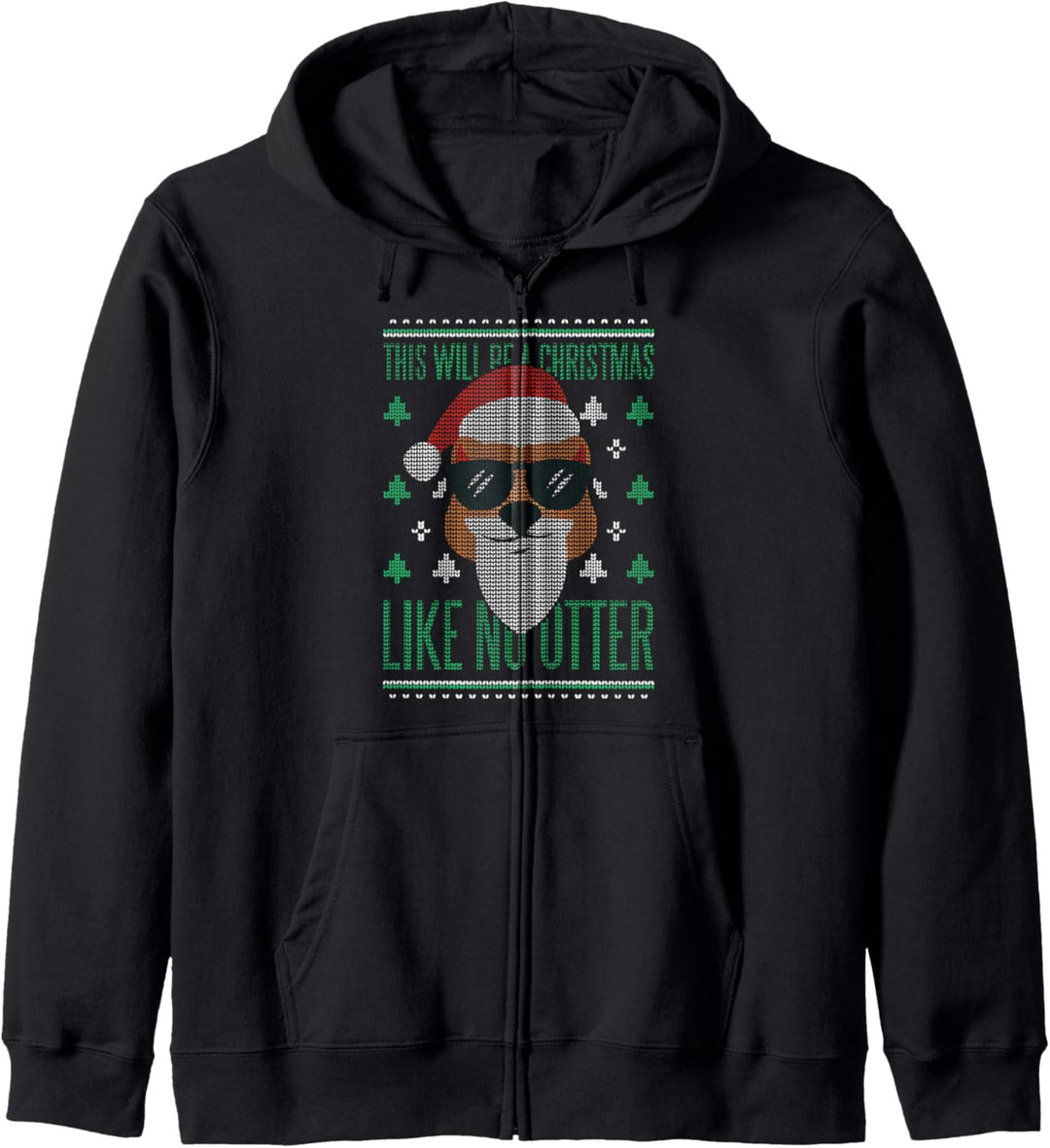 Christmas Like No Otter, lustige ugly sweater Kapuzenjacke