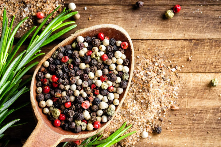 JKR Spices® Bunter Pfeffer ganz 500g - grüne rosa beige schwarze Pfefferkörner | ganze Pfeffer Körne