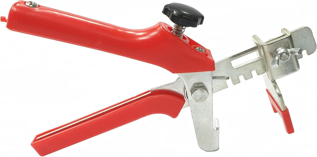 Fliesen Nivelliersystem Rot Fliesenstärke 12-21 mm Basis+-Set 1,5 mm 400 Laschen 100 Keile + Zange -