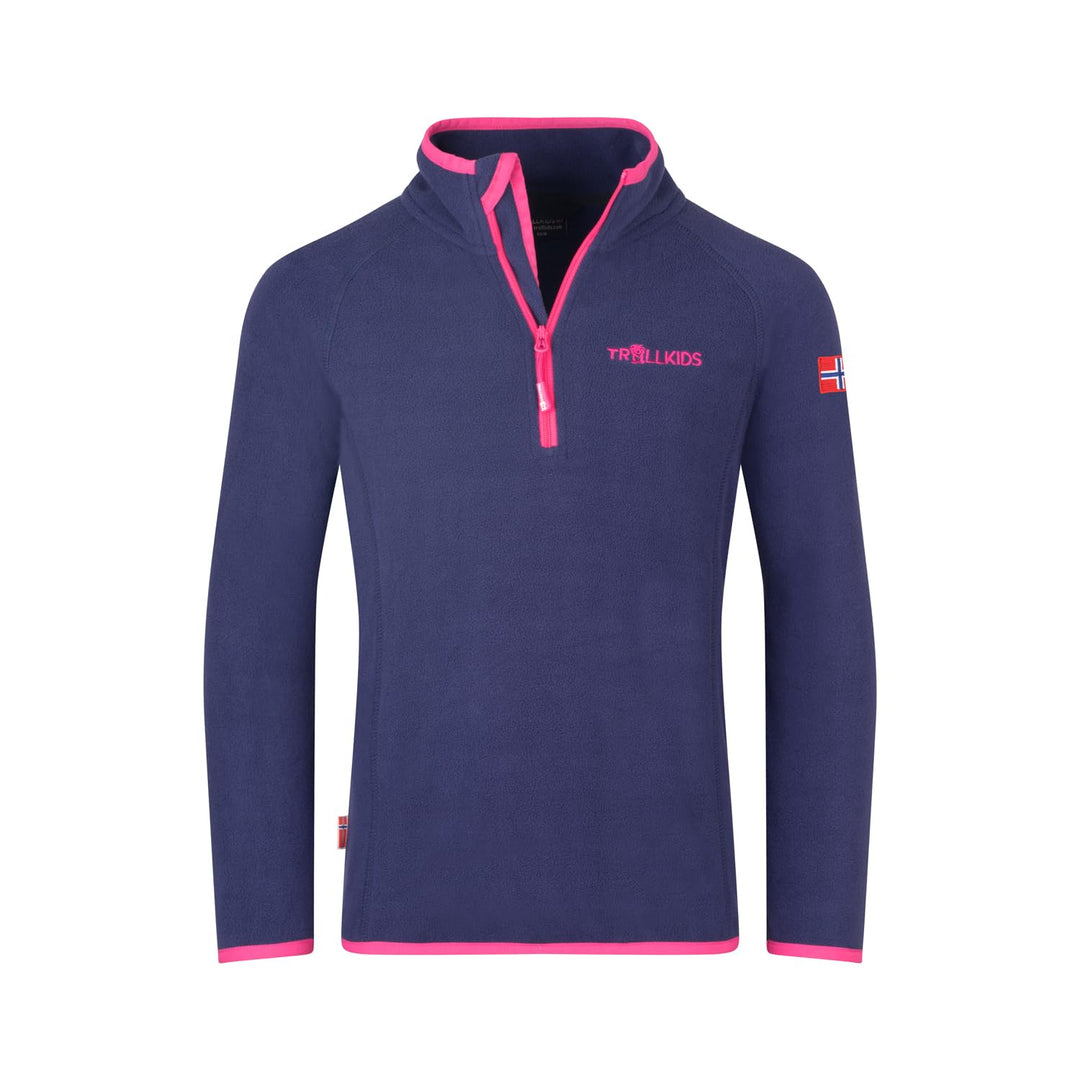 Trollkids Kids Nordland Half Zip 98 Deep Violet, 98 Deep Violet