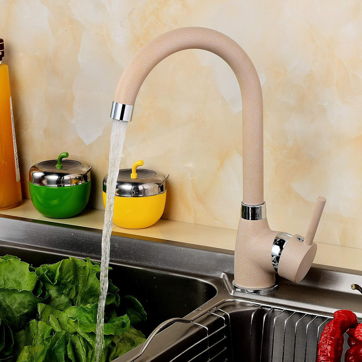 ZXC Moderne Hochdruck Schwanenhals Küchen Armatur Einhebel Mischbatterie Wasserhahn schwenkbar in Gr