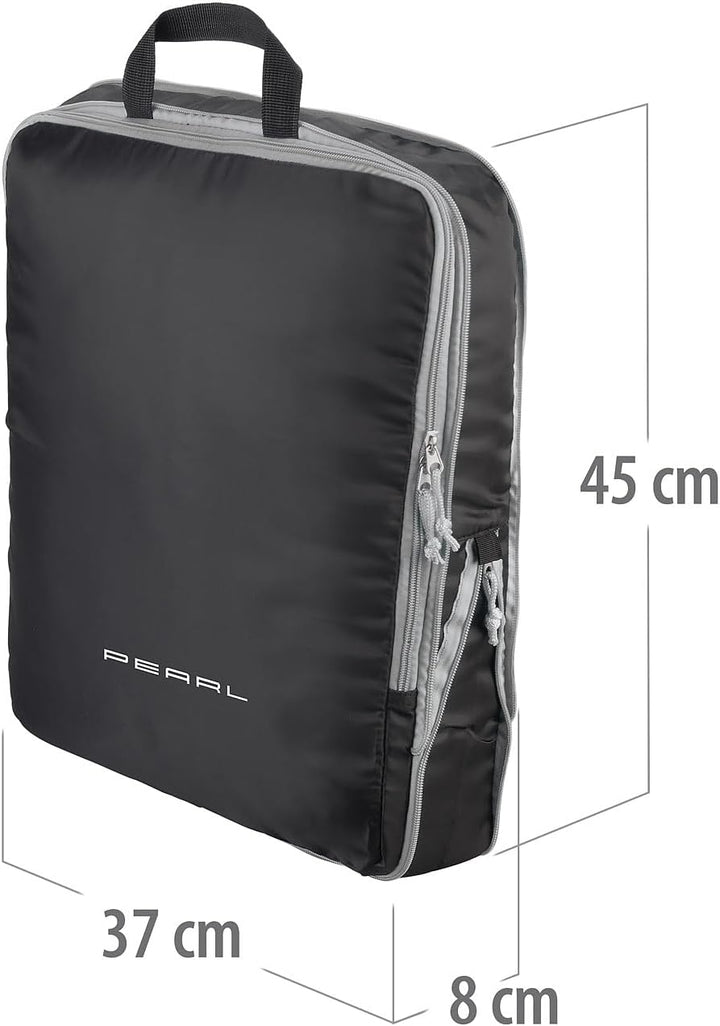 PEARL Packtaschen für Koffer: 4er-Set Kompressions-Packtasche für Handgepäck, Grösse XL, 45x37x8 cm