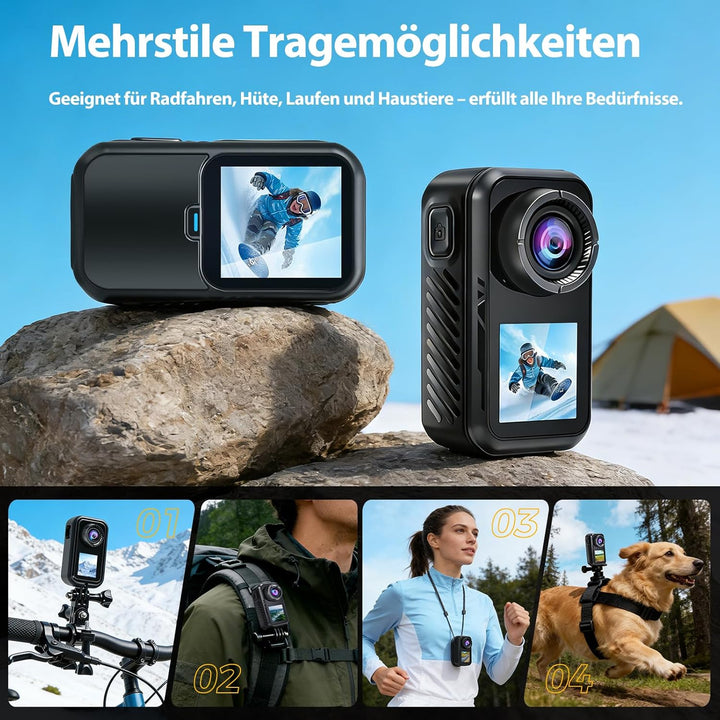 AIKER Action Cam 4k WiFi Aktualisierte Version,Ultra-Hd-Bildqualität/Elektronische Bildstabilisierun