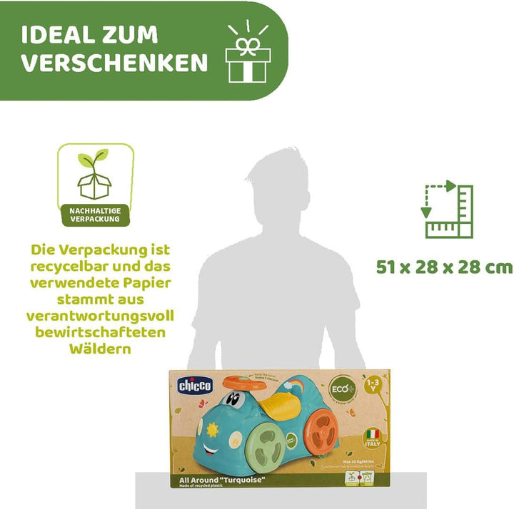 Chicco 00011113200000 All Around, umweltfreundlich, recycelter Kunststoff, hergestellt in Italien, G