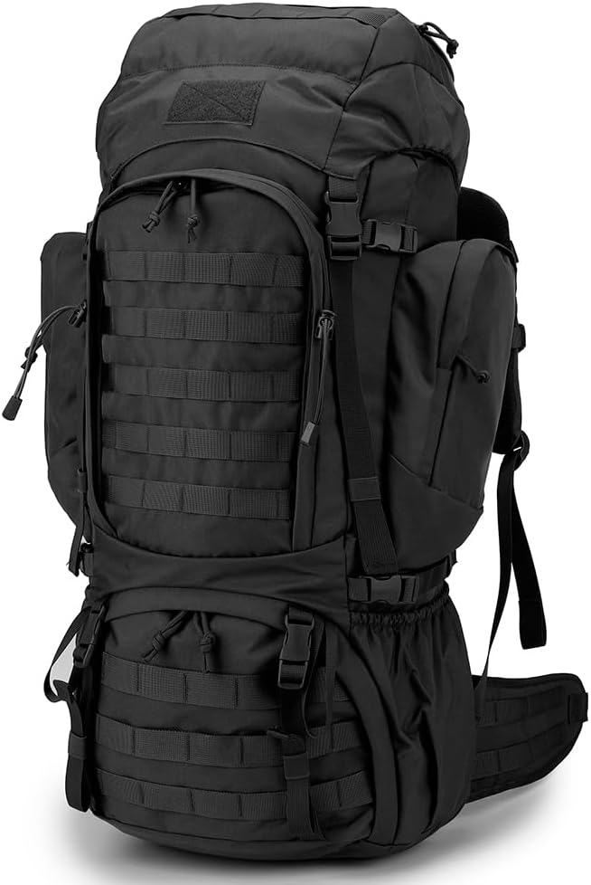 Mardingtop 50/60 Liter Erwachsene Taktischer Trekkingrucksacke Rucksack Outdoor Wanderrucksäcke Schw
