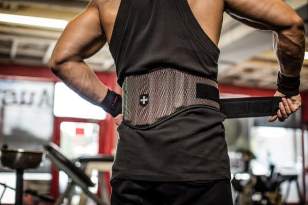 Harbinger Nylon Gewichthebergürtel für Gewichtheber, Fitness Krafttraining FirmFit Gürtel 19 cm M, F