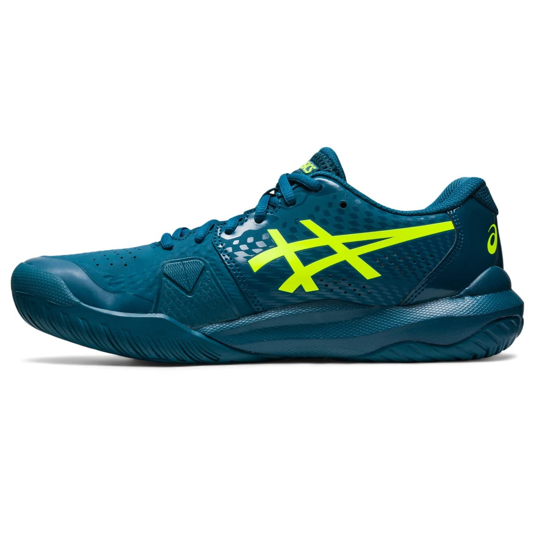 ASICS Herren Gel-Challenger 14 Schuhe 45 EU Restful Teal Safety Yellow, 45 EU Restful Teal Safety Ye