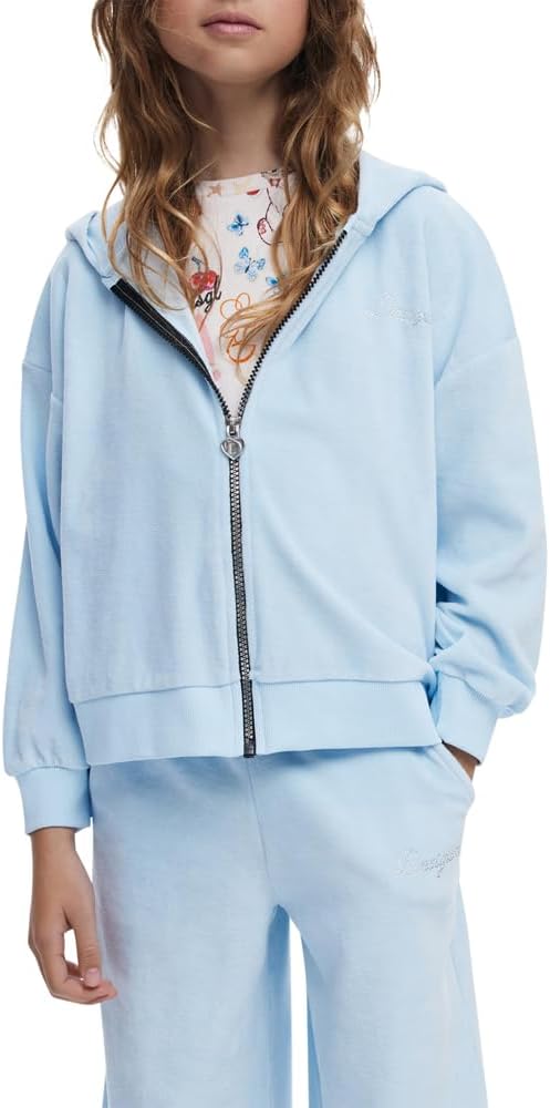 Desigual Unisex Kinder 25wgsk10 Sweatshirt 8 Jahre Blau, 8 Jahre Blau