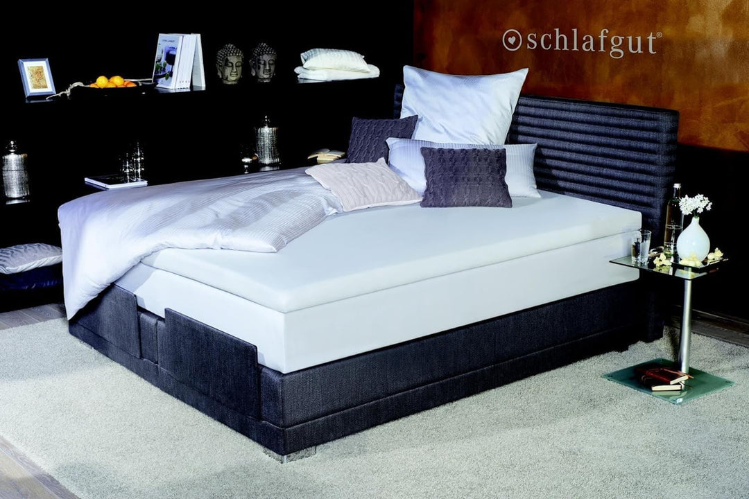 schlafgut Mako Jersey Spannbettlaken Aloe Vera in 49 Farben und 4 Grössen 50041 100% Baumwolle, Tita