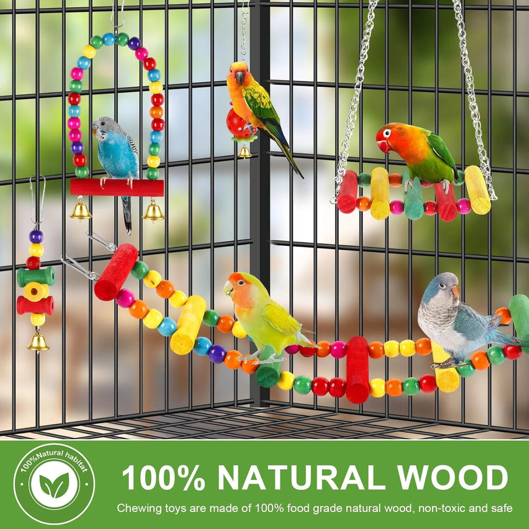 11 Stück Vogelspielzeug für Wellensittiche Papageienspielzeug Wellensittich Spielzeug Vogelspielzeug