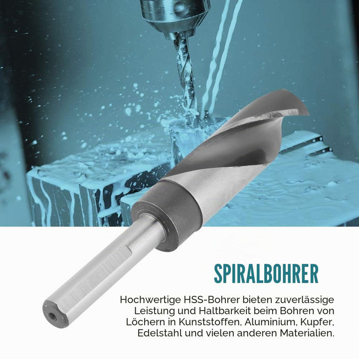 HSS-Bohrer-Set, 8-teilig, Metallspiralbohrer, gross, wärmebehandelt, industriell für Werkstatt, Heim