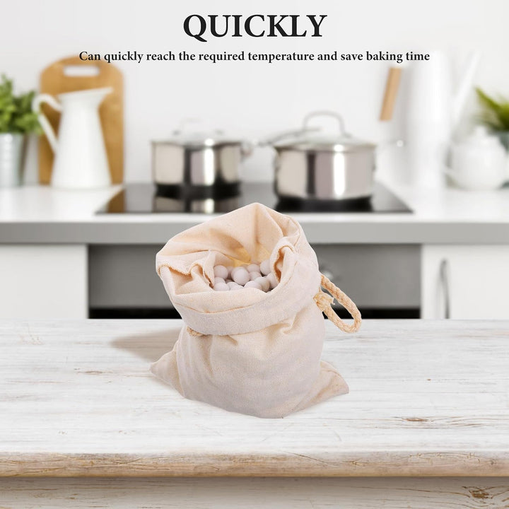 GALPADA 1 Set Keramik-Backsteine mit Beutel – Wiederverwendbare Perlen zum Blindbacken von Kuchen