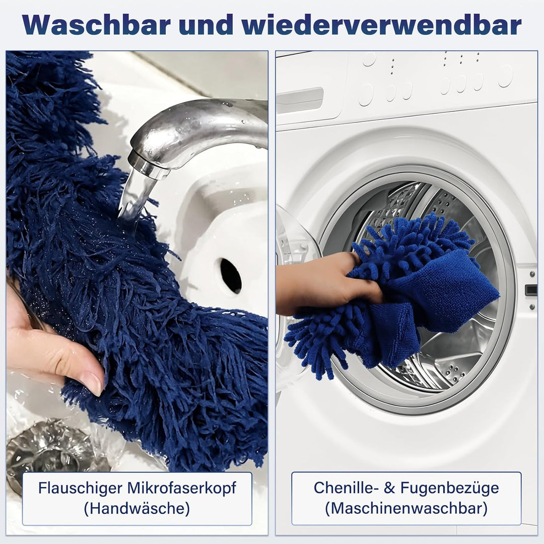 marysgift Staubwedel Teleskop Staubwedel Lang Ausziehbar mit Teleskopstange bis 310 cm Staubwischer