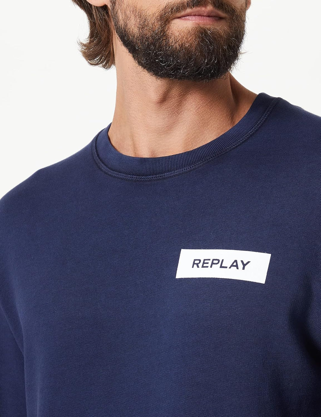 REPLAY Herren Sweatshirt, S 085 Blue