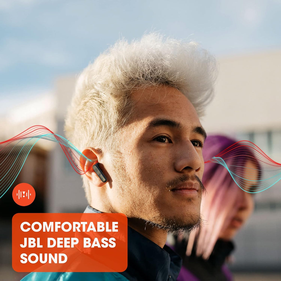 JBL Wave 300 TWS True-Wireless In-Ear Bluetooth-Kopfhörer - Schwarz – Kabellose Ohrhörer mit integri