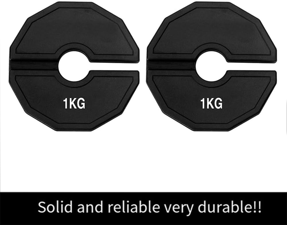 Gummifraktionsplatten 2pcs 1 Kg Fitnessstudio Micro-Platten Hantel-Add-On-Gewichtsplatte Änderung Br