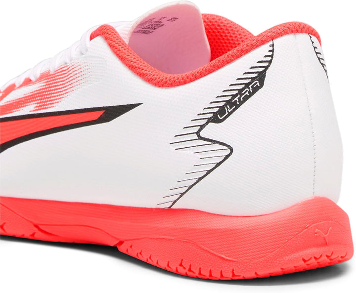 PUMA Unisex Kinder Ultra Play It Jr Fussballschuh, 28 EU Puma White Puma Black Fire Orchid