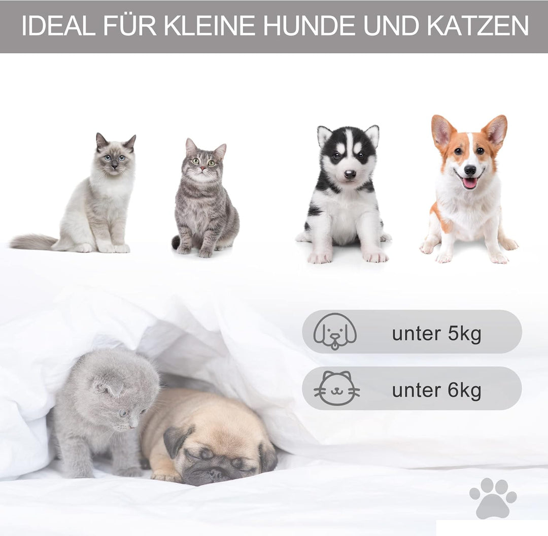 PawHut Haustierzelt Katzenhaus Hundezelt Katzenbett Katzenzelt mit weichem Kissen Plüsch Filz maschi