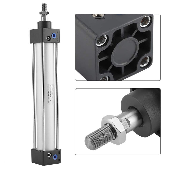 Pneumatikzylinder, 32 mm Bohrung 200 mm Hub Pneumatikzylinder Doppelwirkend und Einzelstangen Arbeit