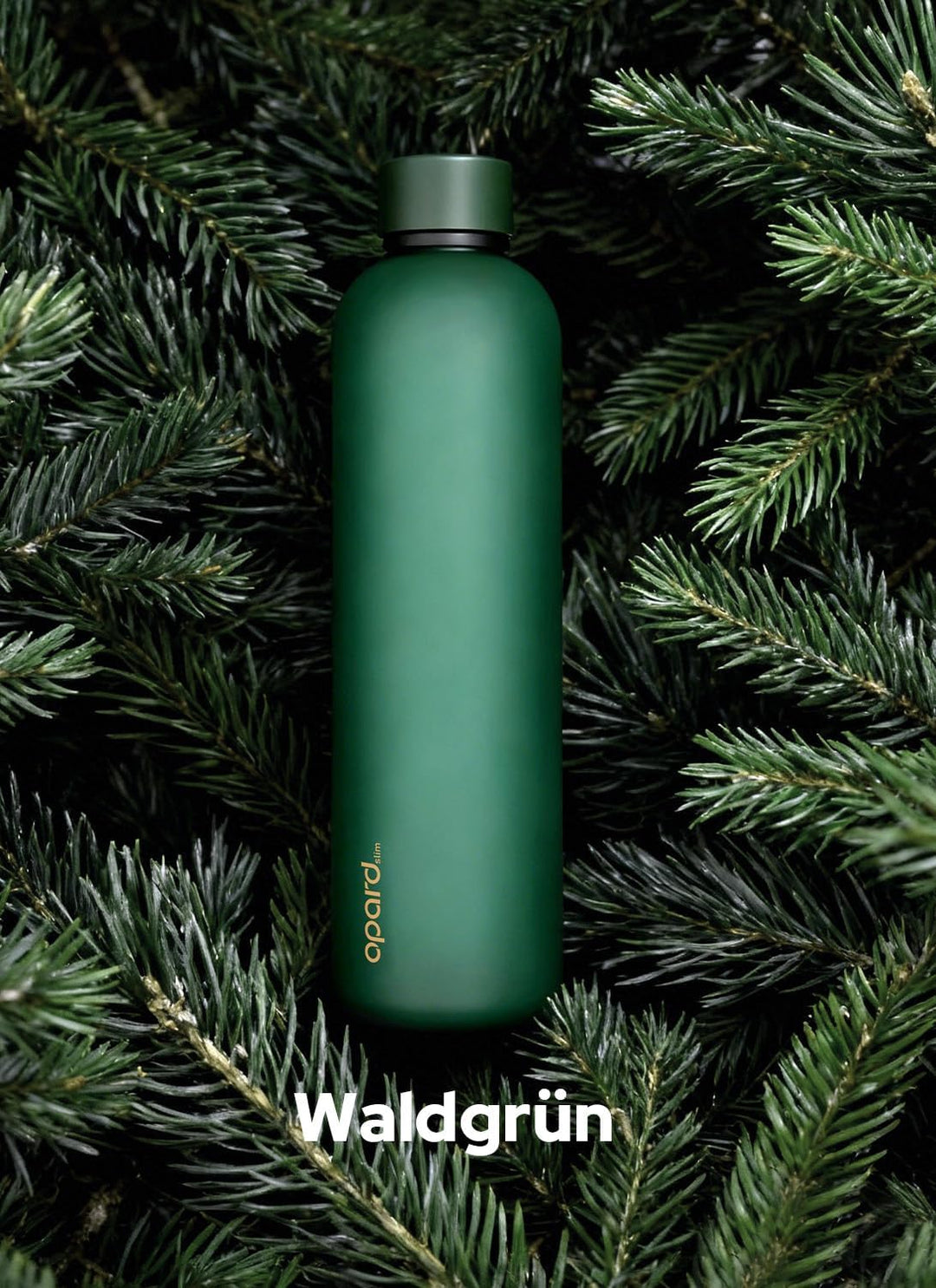 Opard Slim Trinkflasche 1l, Kohlensäure geeignet Wasserflasche, Water Bottle Spülmaschinenfest, BPA