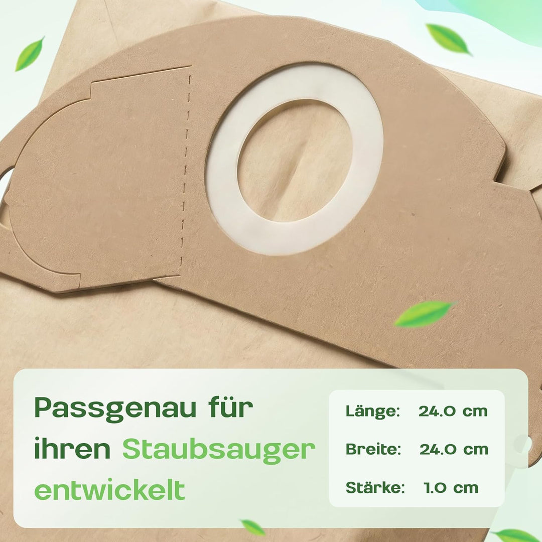 20 Staubsaugerbeutel passend für Kärcher Staubbeutel KFI 222, 6.904-322.0, Serie Kärcher WD2, MV2, A