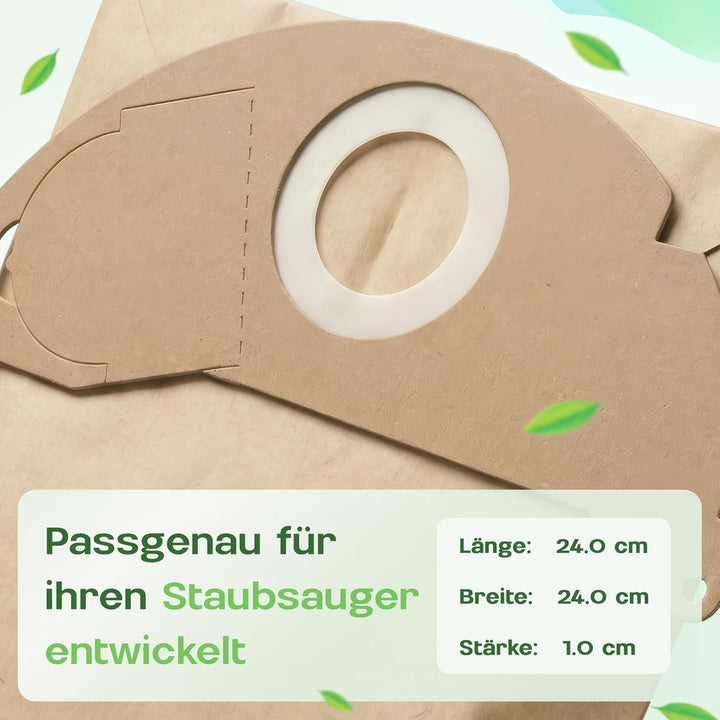 20 Staubsaugerbeutel passend für Kärcher Staubbeutel KFI 222, 6.904-322.0, Serie Kärcher WD2, MV2, A