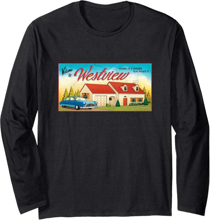 Marvel WandaVision Welcome to Westview Retro Langarmshirt