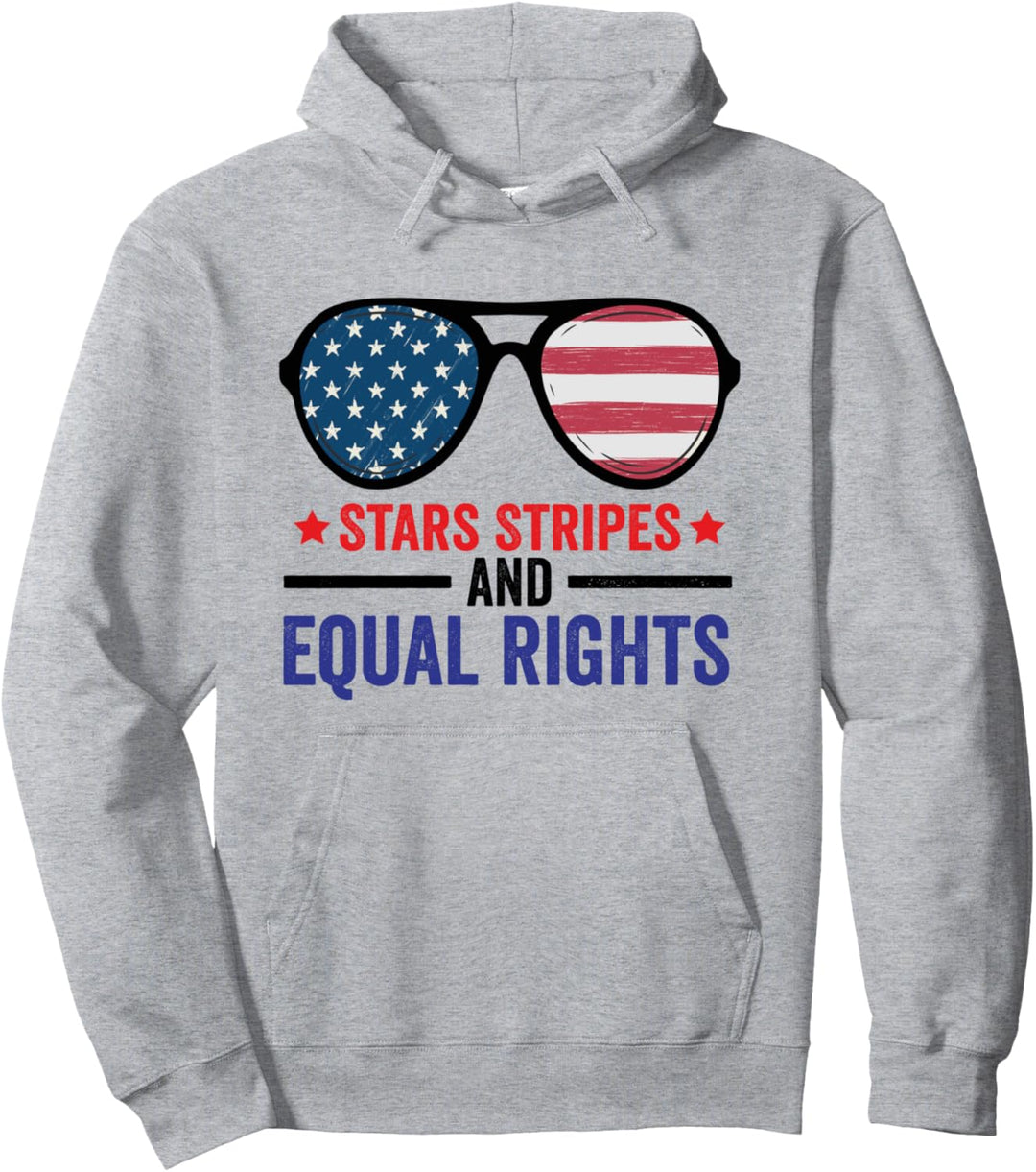 Stars Stripes And Equal Rights Sonnenbrille USA Flagge Pullover Hoodie