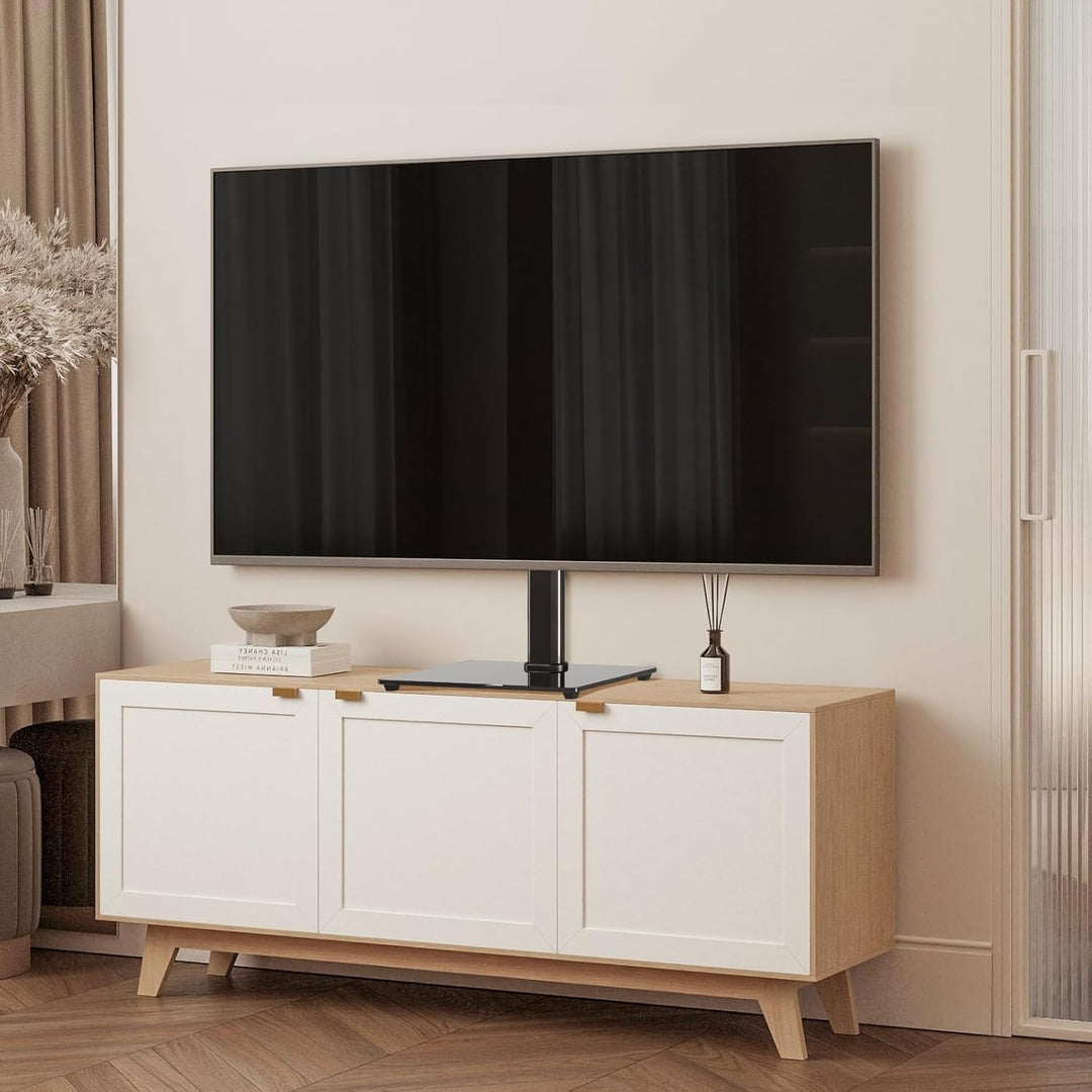 suptek TV Ständer Schwenkbar for 26-55 inch LED OLED Flat Curved Screens bis zu 50 KG, TV Stand höhe