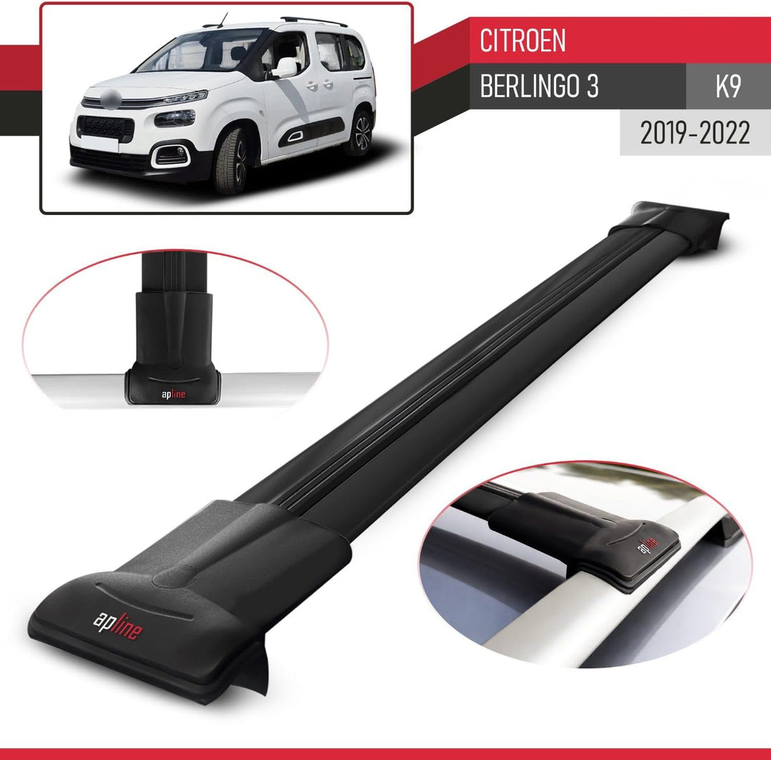 MDAK Kompatibel mit Citroen Berlingo 3 (K9) 2019-2022 Fly Model Relingträger Dachträger Auto Gepäckt