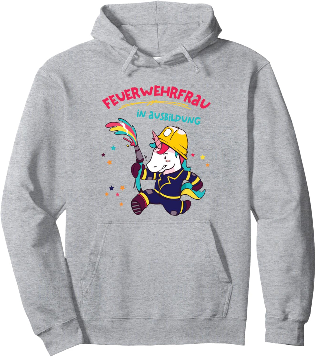 Feuerwehrfrau in Ausbildung Feuerwehr Kind Jugendfeuerwehr Pullover Hoodie