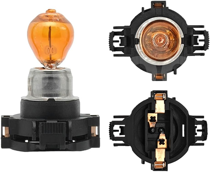 SOFOC-PY24W Automobil Frontblinker Standlicht Tagfahrlicht etc 12V 24W Gelb 2Stk Bernsteingelb PY24W