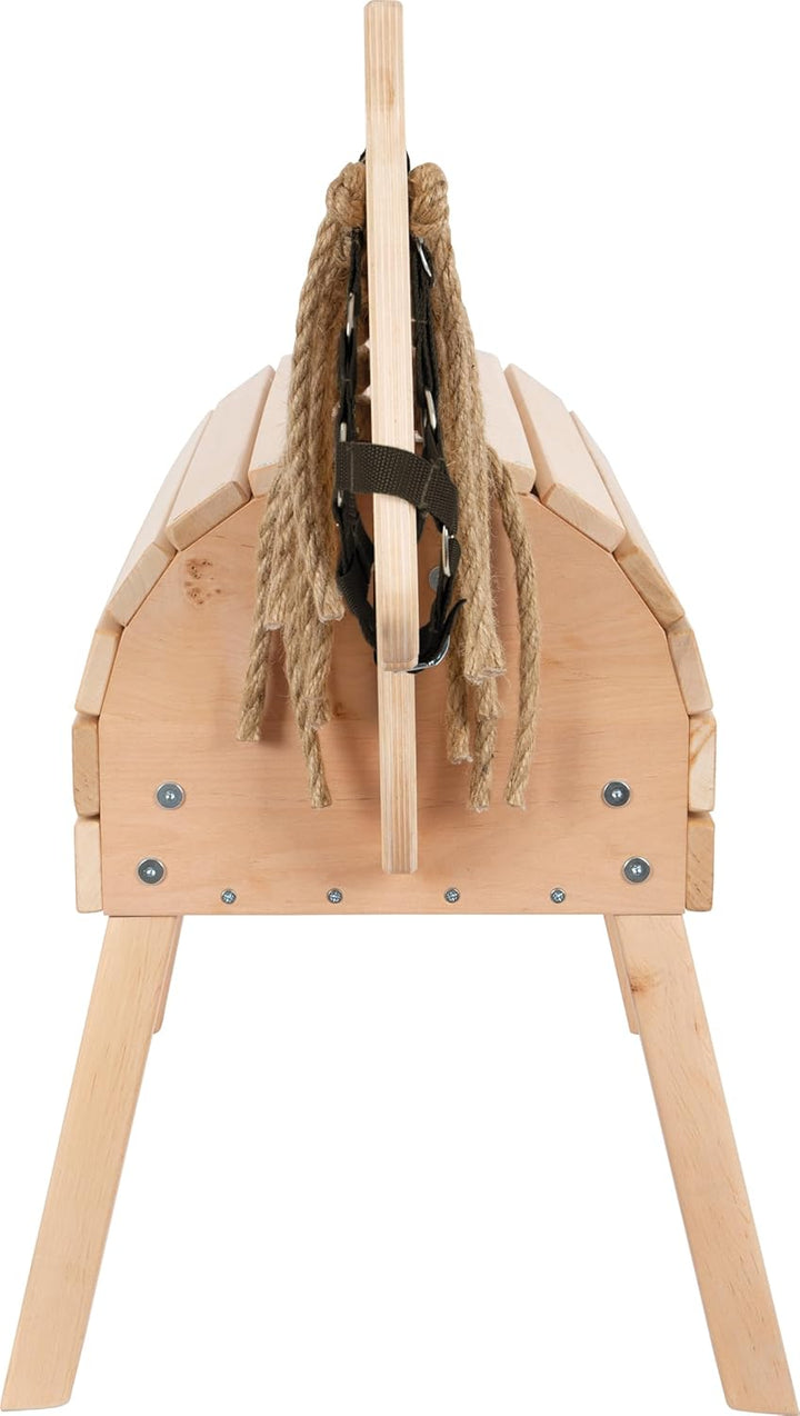 small foot Holzpferd kompakt, Reitpferd mit Halfter für Kinder, für Drinnen und Draussen geeignet, a