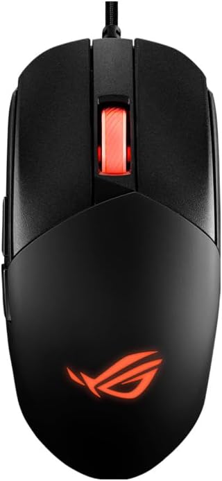 ASUS ROG Strix Impact III - Beidhändige Gaming-Maus, leicht, 12000 DPI, 5 programmierbare Tasten, au