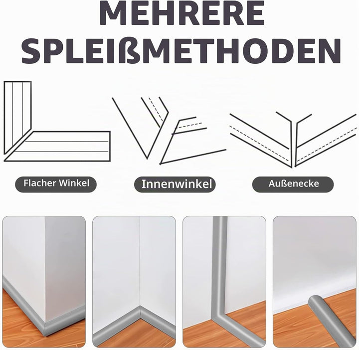 Flexibler Klein Kabelkanal, Selbstklebend Boden Kabelbrücke, 3.0M x 5cm Flexibler Kabelabdeckung Kab