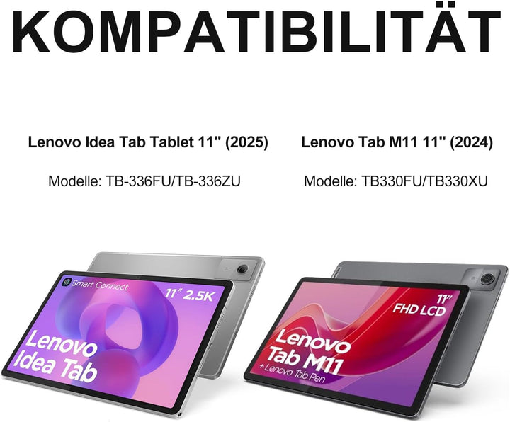 WINCHKING Tastatur Hülle für Lenovo idea tab 11 2025 (TB-336ZU TB-336FU), Bluetooth Tastatur für Len
