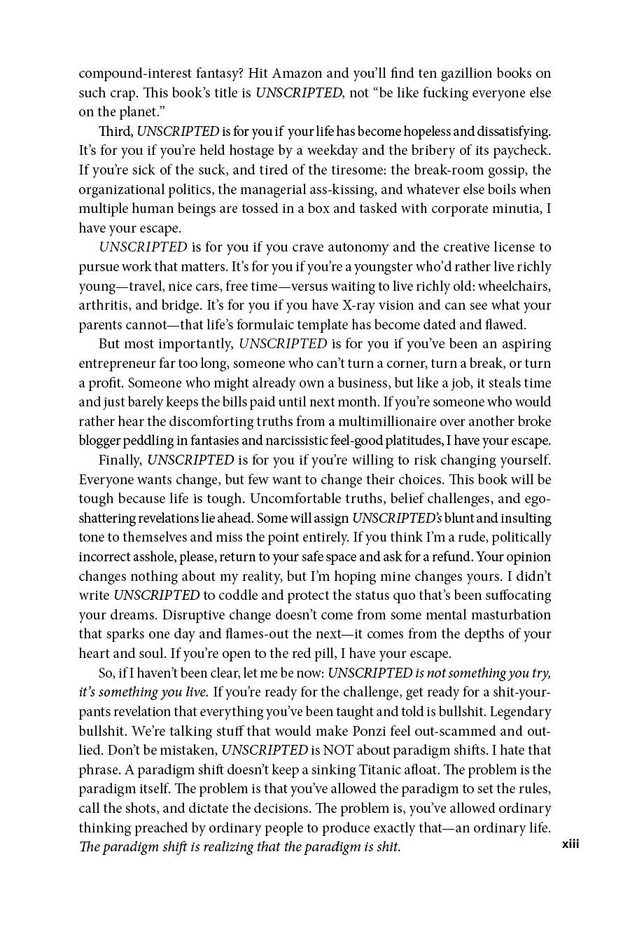 UNSCRIPTED: Life, Liberty, and the Pursuit of Entrepreneurship, Taschenbuch